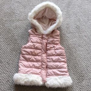 Cute Pink Girls Puffer Jacket.